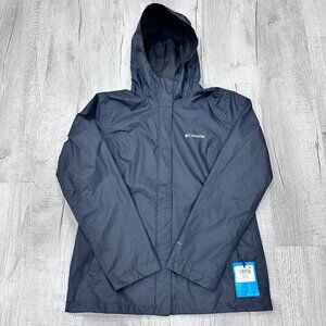 NWT Columbia Arcadia Jacket Womens Medium Omni-Tech Waterproof Hooded Rain Coat
